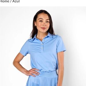 Blue Women's golf skort